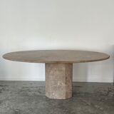 Grey travertine table