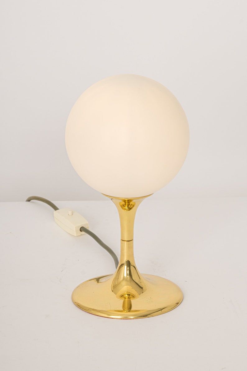 Brass table lamp by Max Bill for Temde Switzerland 1960s