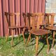 Série de 8 chaises de bistrot manufacture macorest kingersheim circa 1950