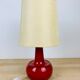 Vintage red ceramic lamp