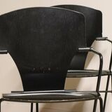Series of 6 minimalist chairs model "EGOA 300" by Josep Mora