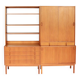 Paire de bibliothèques scandinaves en teck années 60