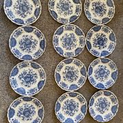 Dessert plates genuine hand engravings ridgway 1792 staffordshire england
