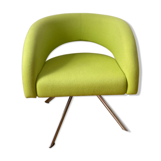 Fauteuil de salon vert pomme