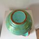 Art Deco handmade turquoise and coral vase from Upsala Ekeby, Sweden, 1930s