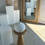 Rattan foot mirror with braces H:2m