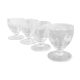 Lot de 4 verres en cristal