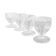 Lot de 4 verres en cristal