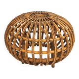 Pouf / ottoman in rattan designed by Franco Albini