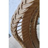 Rattan mirror tray
