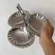 Plat inox serviteur forme coquillages