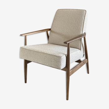 Fauteuil du milieu siècle 300-190 en tissu bouclé