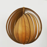 Suspension lune en bois