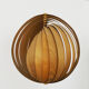 Suspension lune en bois