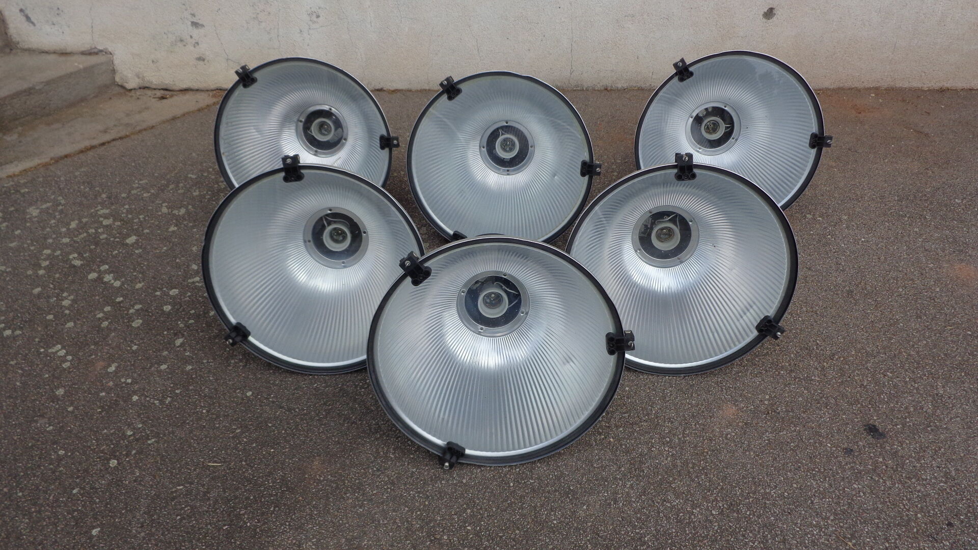 Set of 6 factory lights