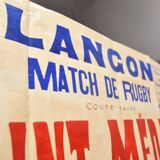 "Rugby Match" poster, City of Langon 1930