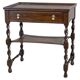 Oak Side Table in Dark Brown, 1930s