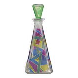 1970s Stunning Decanter or Decorative Bottle by Luigi Bormioli. Made in Ita