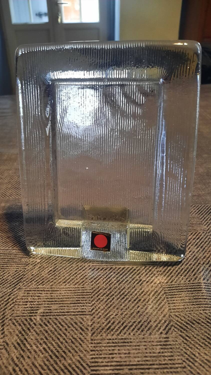 60s glass photo frame