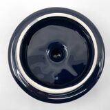 Midnight blue ceramic box/pot/tray • Sicart • Italy • Circa 60-70