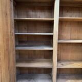 Large workshop wardrobe in pitch pine - Early 20th century