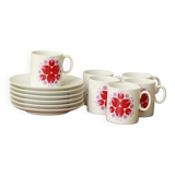 Set of 6 Thomas Germany coffee cups and 6 saucers.
