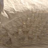 Engraved cup glass service