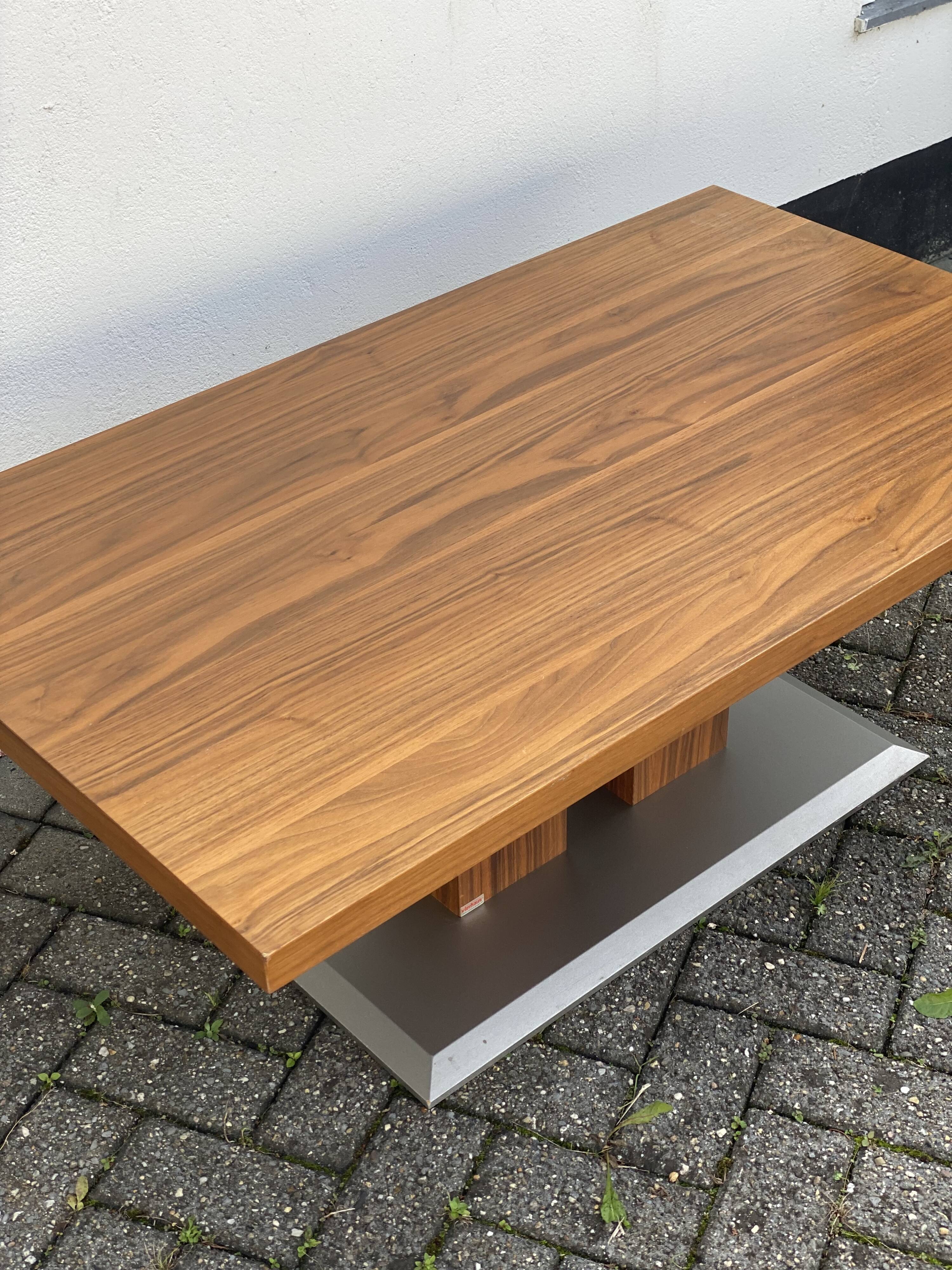 Massive Pedestal Coffee Table by Vierhaus