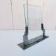 Art deco photo frame Silver metal Vintage
