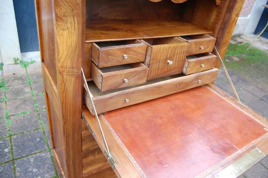 19th-century Louis Philippe walnut office secretary.