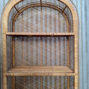 Vintage rattan wicker library Emmanuelle style