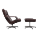 Early 'F141' lounge chair with ottoman by Geoffrey Harcourt for Artifort, 1972