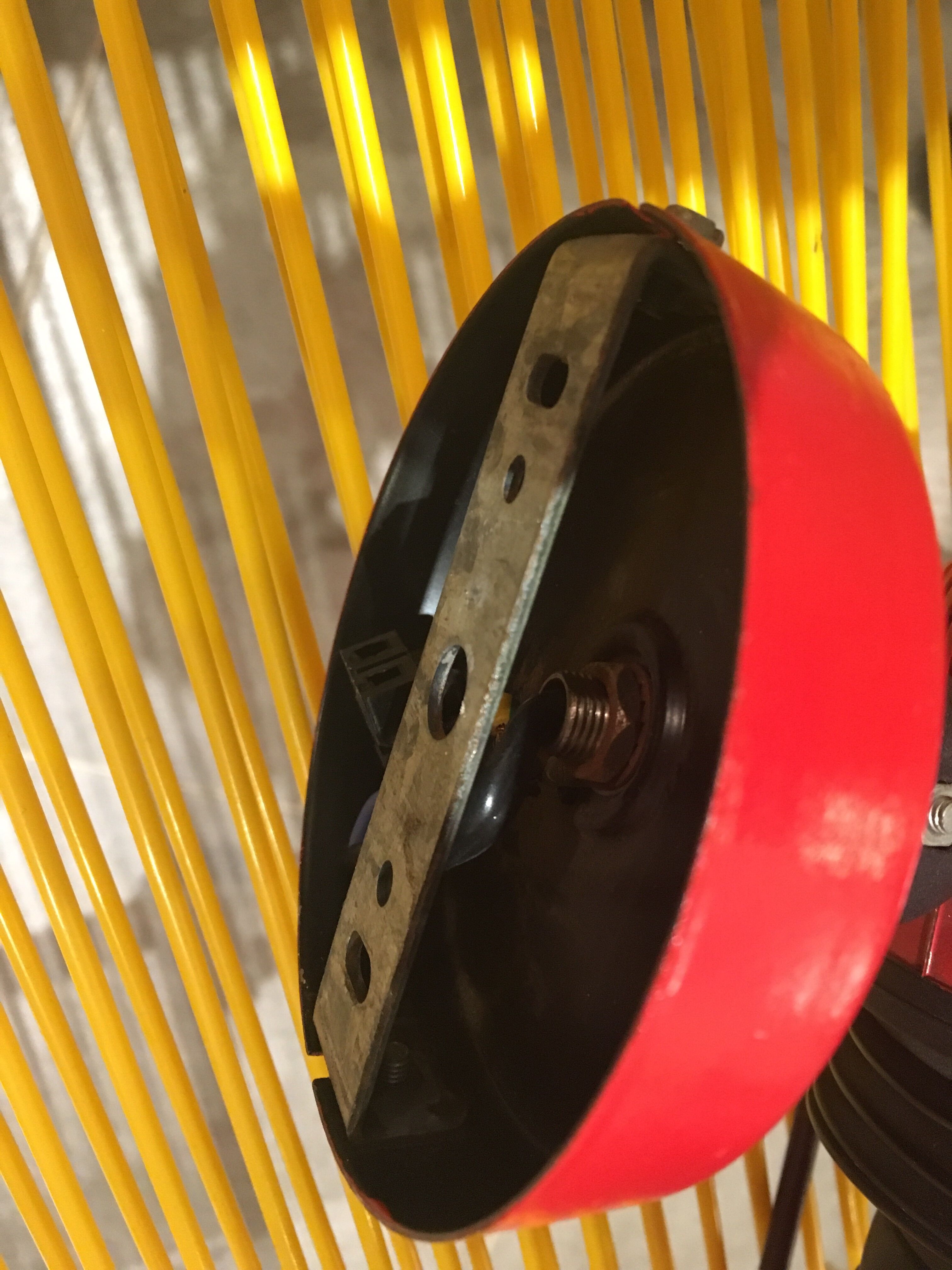 Red wall lights