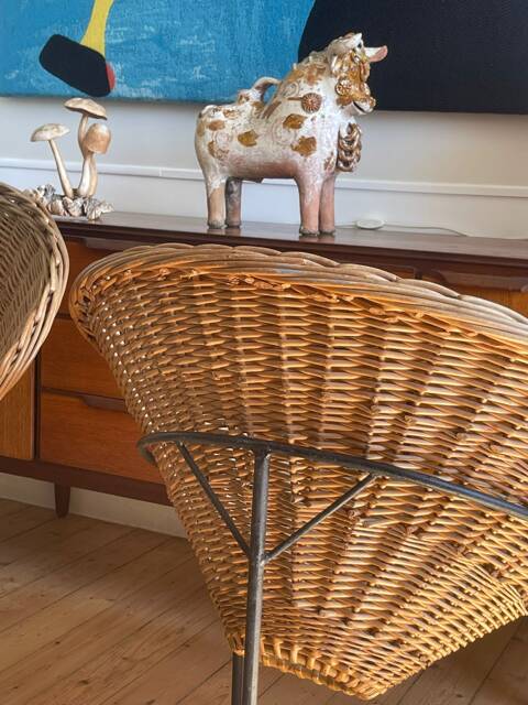 Paire de fauteuils "Basket" Roberto Mango