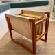 Vintage wooden magazine rack