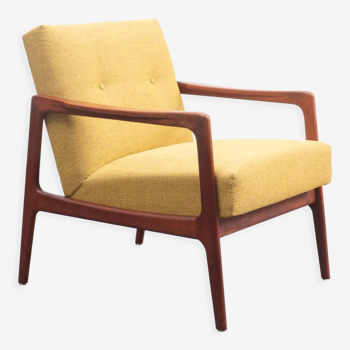 Scandinavian teak armchair, vintage, restored