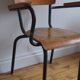Schoolboy chair with armrests