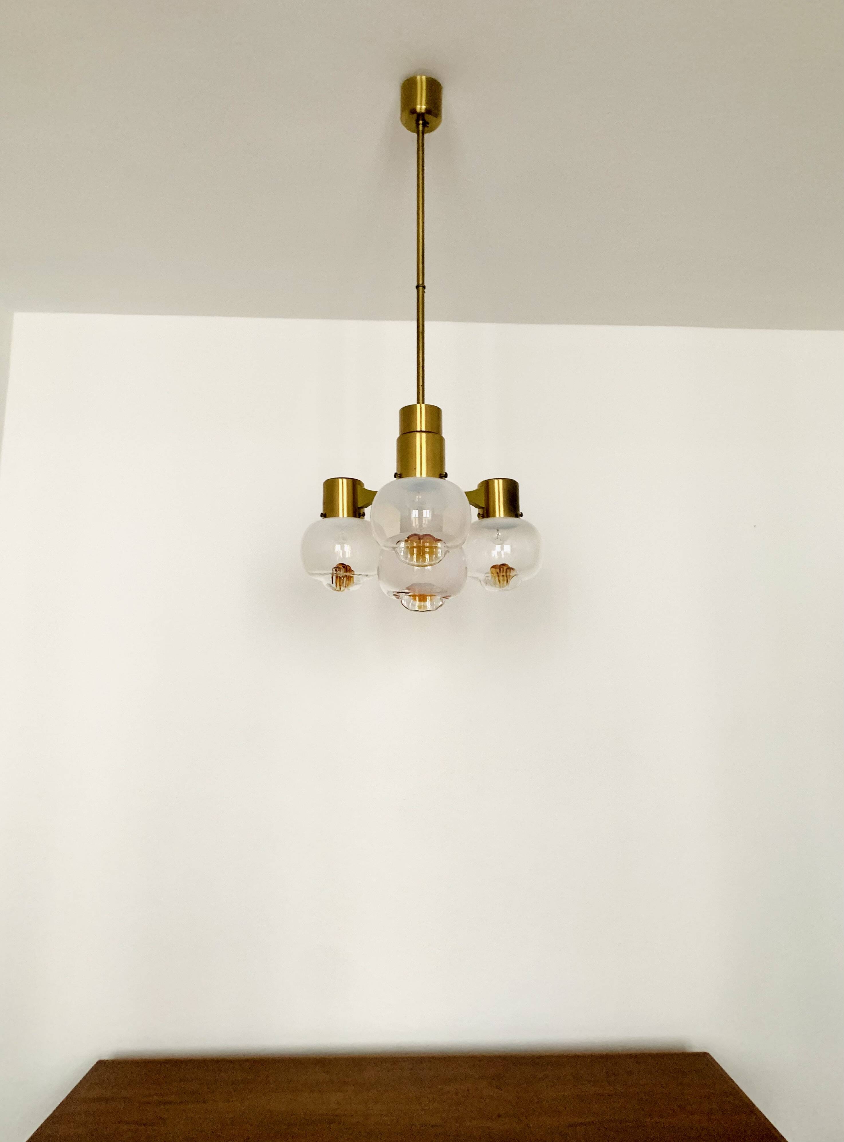 Lustre en verre de Murano par Mazzega