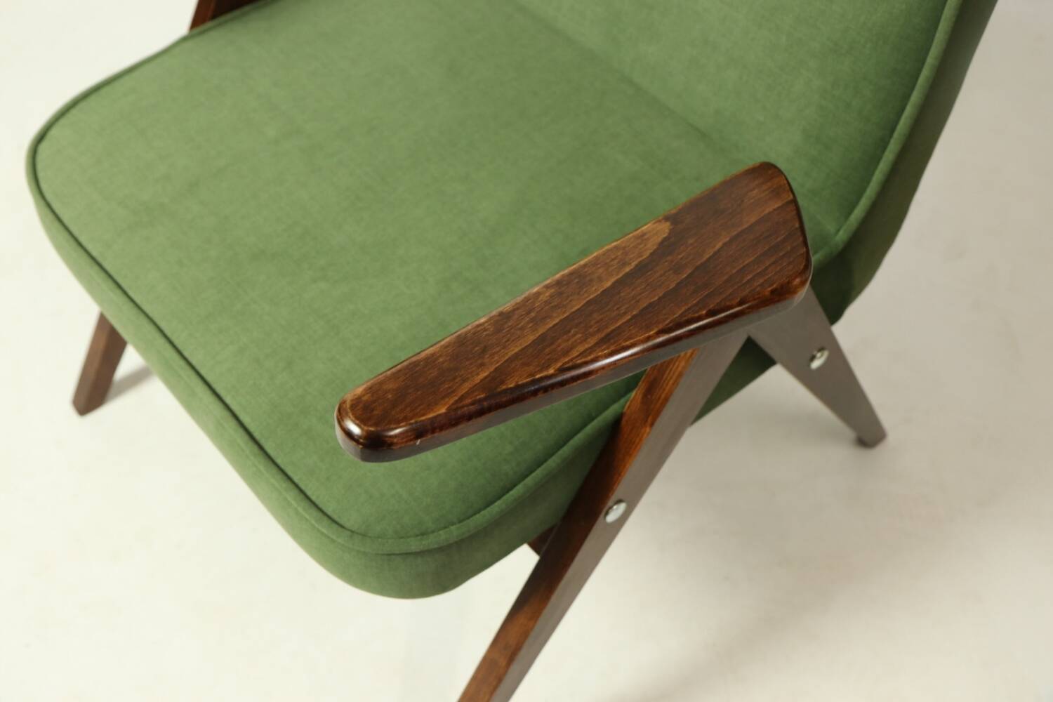 Paire de fauteuils vintage royale vert velvet Chierowski design