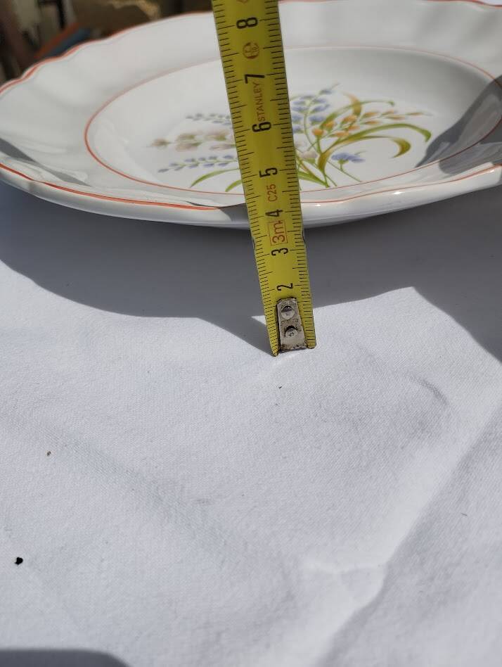 6 deep plates – Capôa earthenware – vintage Portuguese