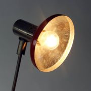 Midcentury Red Table Lamp By Aka Leuchen, Germany 1970s