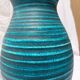 Large blue ceramic vase "Gauloise" – Potiers d’Accolay – Year 60