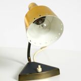 Two beautiful rare Mid Century Modern brass table lamps