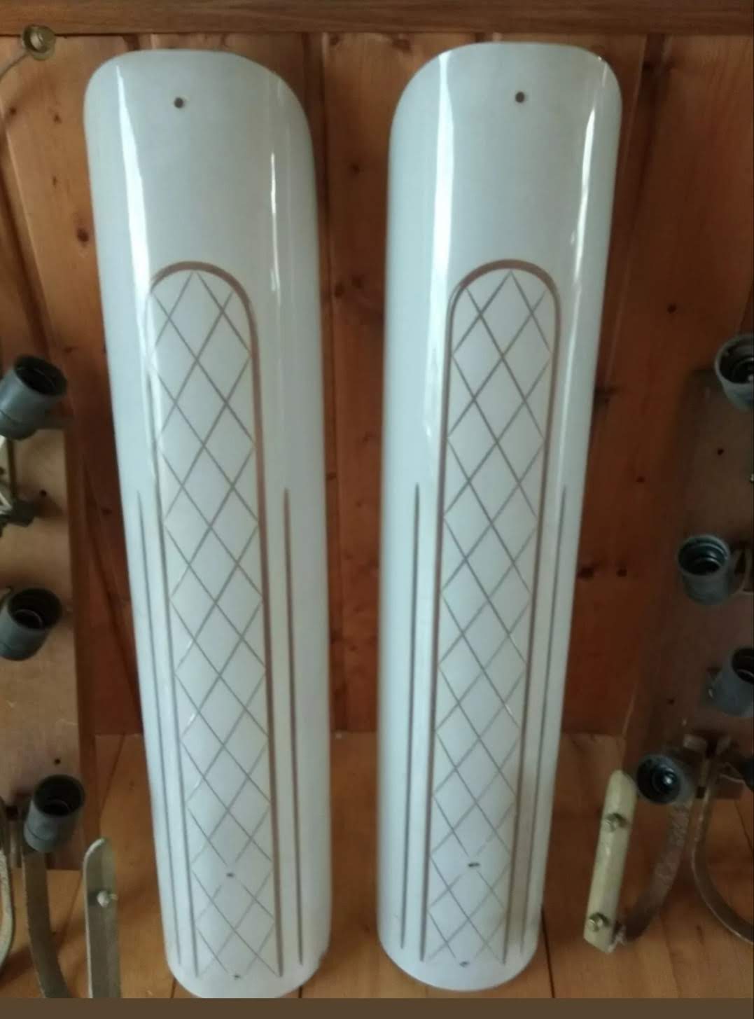 Art Deco wall lamps from cinema, vintage