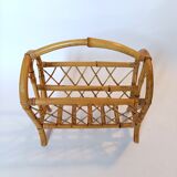 Vintage bamboo magazine holder
