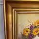 Oil on canvas - bouquet of yellow tones
