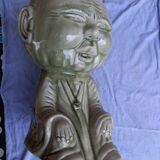 Buddha in Celadon flower pot