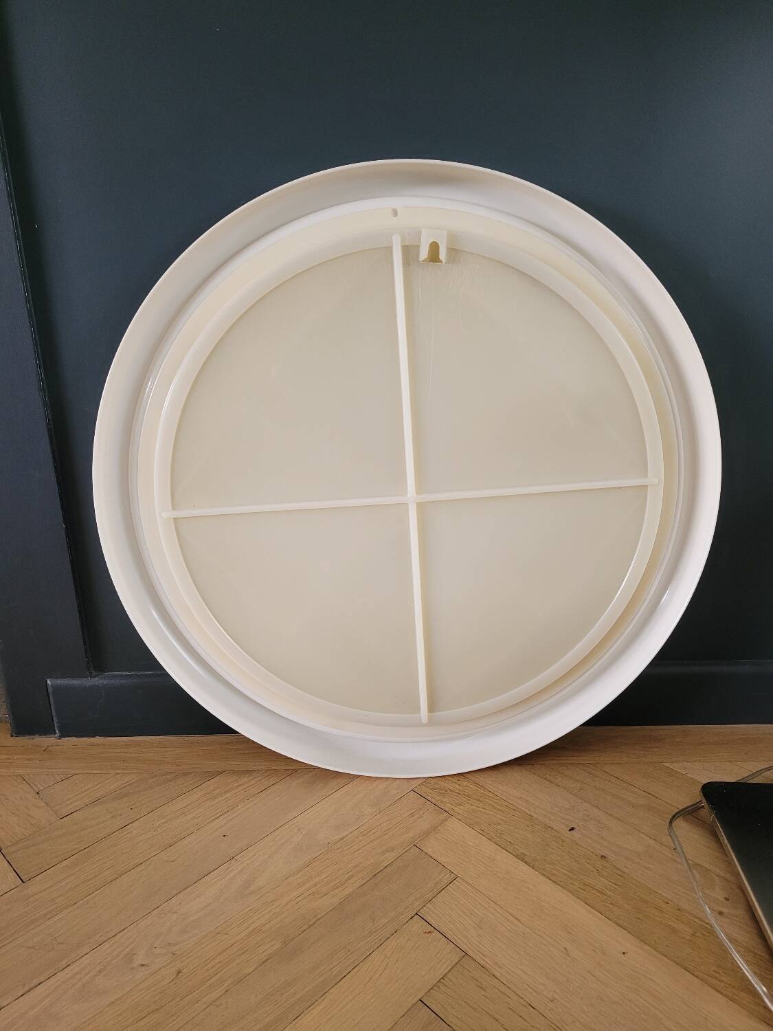 Vintage round plastic mirror