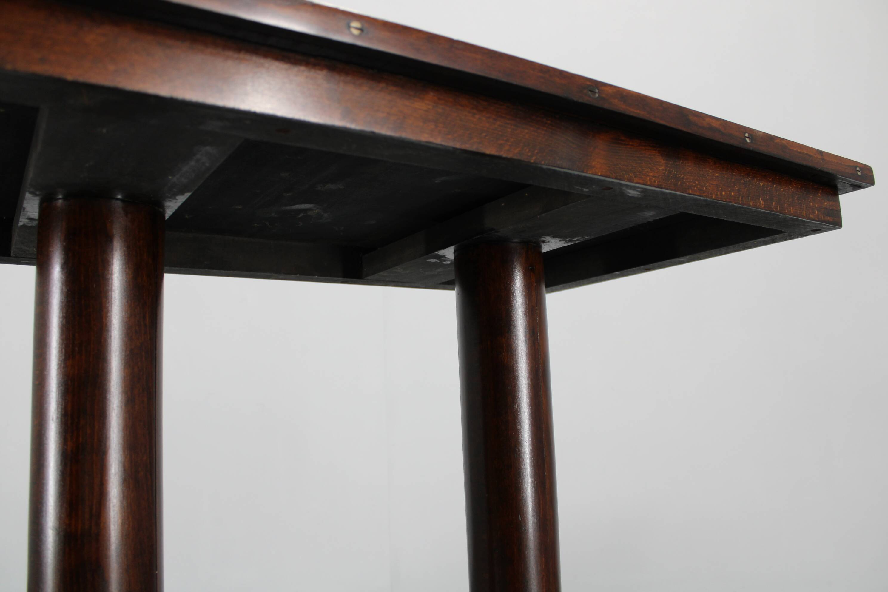 1940s Art Deco Side Table, Czechoslovakia