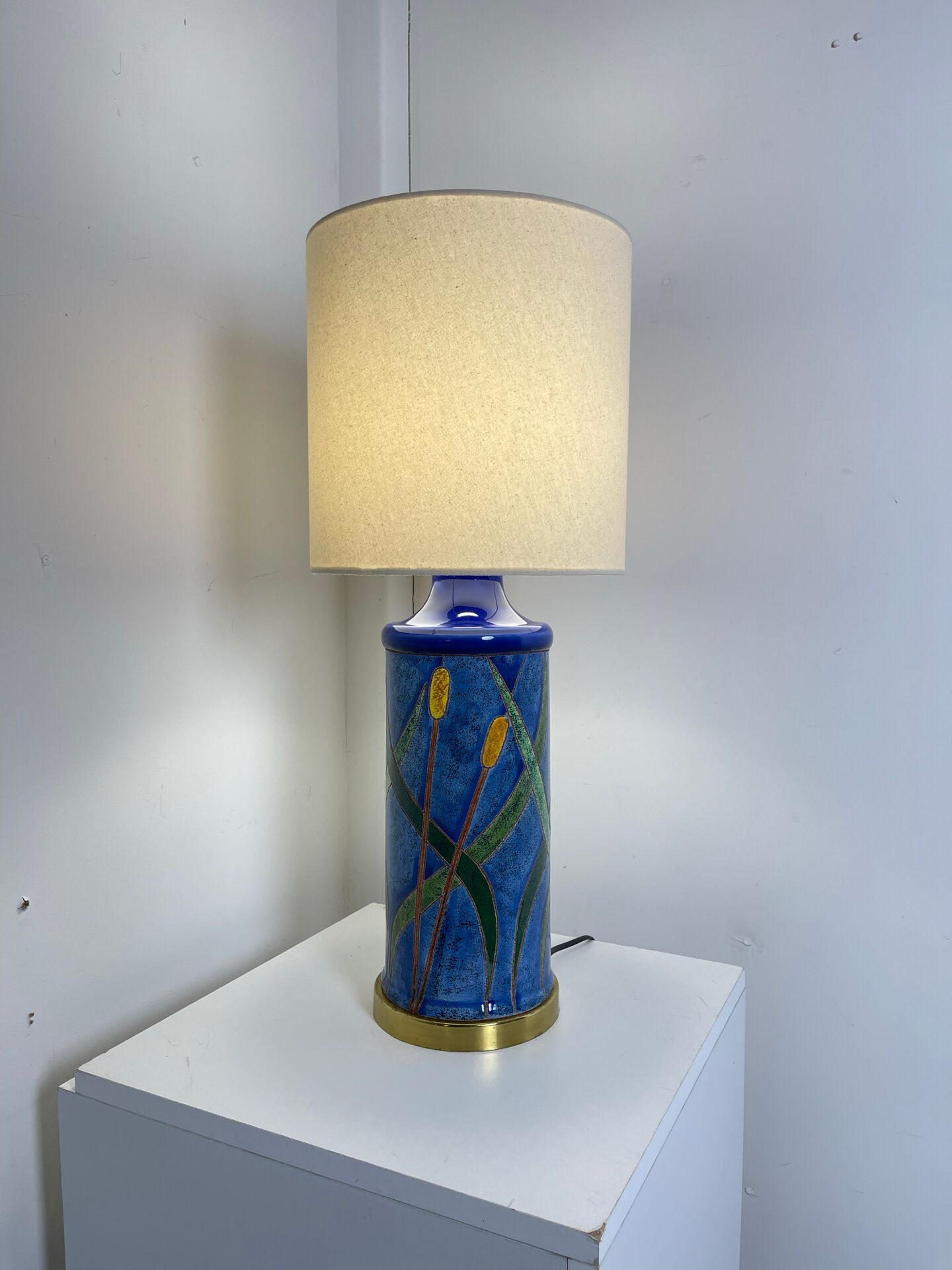 Lampe en céramique vers 1980